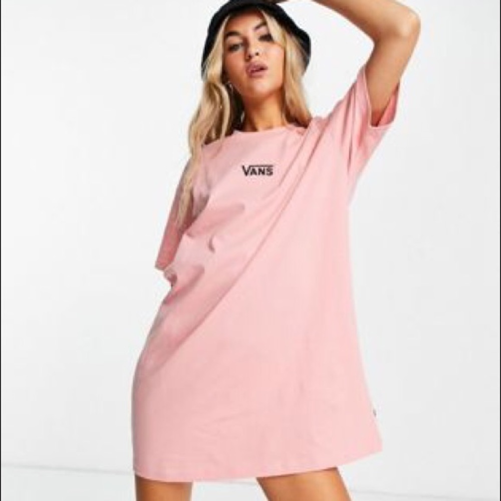 Vans Oversized Pink T-shirt Dress
